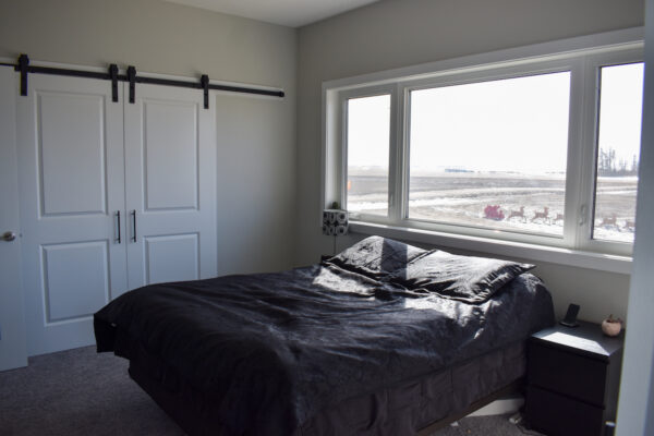 Bedroom view 1: Little Home on the Prairies, a forever home in Saskatchewan Canada 