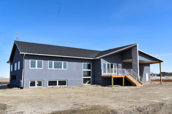 Front of Little Home on the Prairies, a forever home in Saskatchewan Canada 